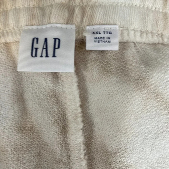 GAP NWT Tan Tie-Dye Vintage Look Shorts with Pockets Elastic Waist Size XXL - Picture 6 of 8
